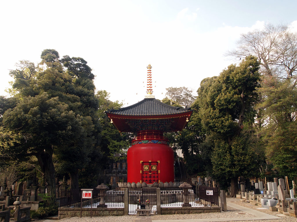 Hōtō (Pagoda) of Ikegami Honmon-ji Temple in Tokyo.