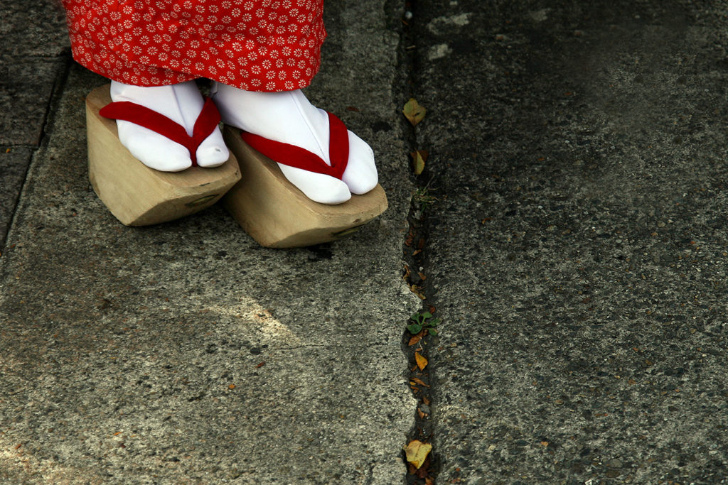 Japanese wooden shoes