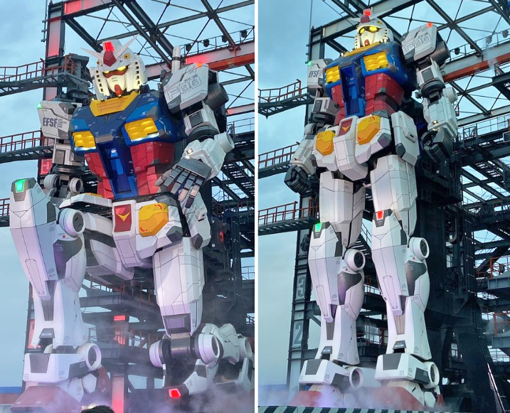 Yokohama’s Gundam rises to its feet